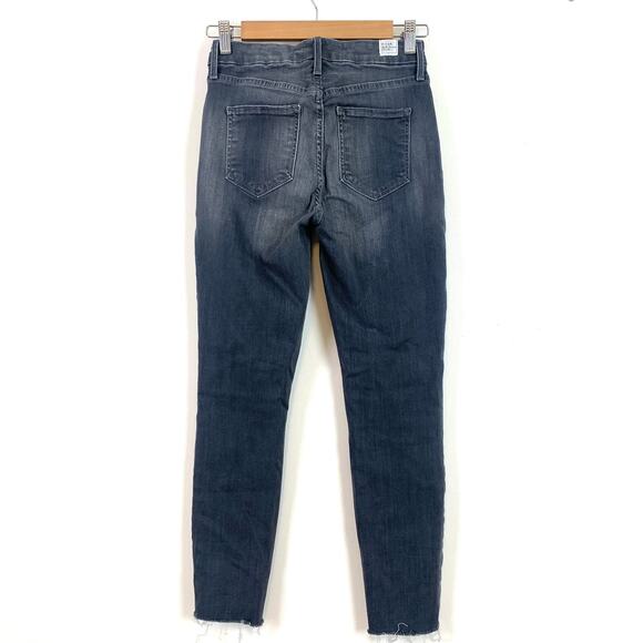 Frank & Eileen Sligo Mid Rise Raw Hem Crop Stretch Skinny Jean 2022 Wash Size 26 - Picture 6 of 8